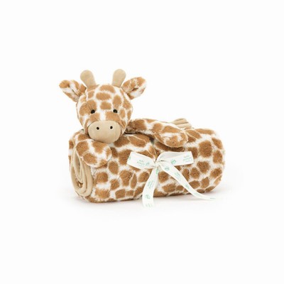 Jellycat Bashful Giraffe Blankets New Zealand | RKDUS9761